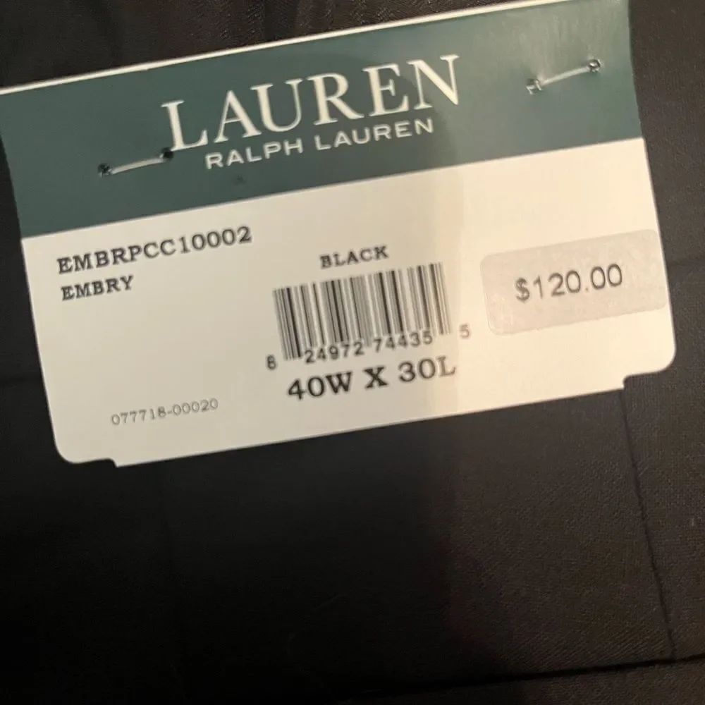 NWT Lauren Ralph Lauren Black Dress Pants